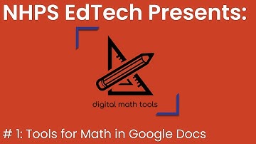 Tools to Create a Math Worksheet in Docs