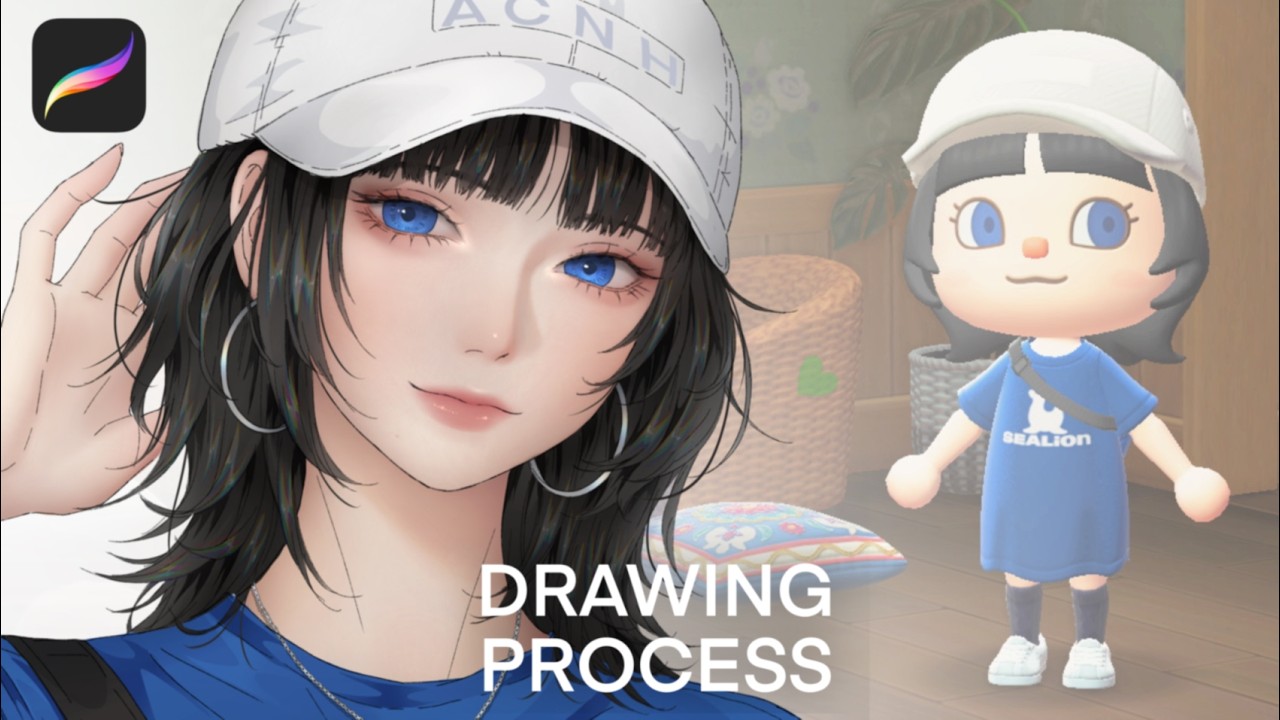 Speedpaint - Drawing my game OC [Procreate drawing process] - YouTube