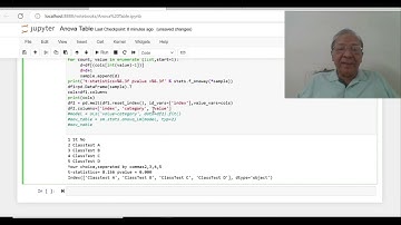 Data Analysis with Python Part 26- ANOVA Table