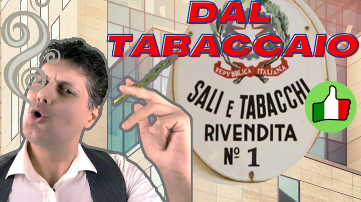 The Tobacconist (wath could i get to the...?). DAL TABACCAIO