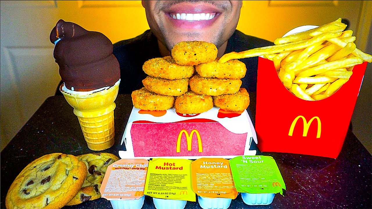 MCDONALD'S CHICKEN NUGGETS ICE CREAM CONE DIPPED CHOCOLATE CRISPY ...