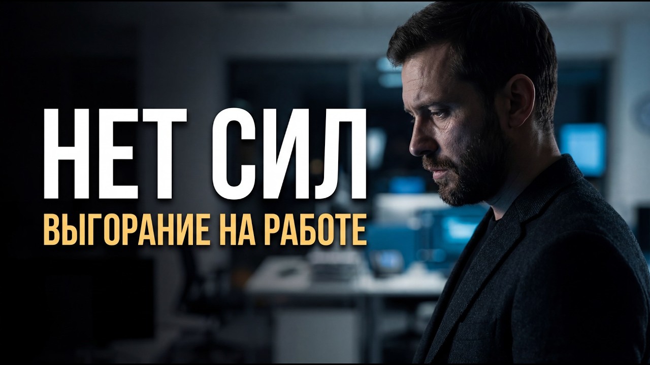 ВЫГОРАНИЕ НА РАБОТЕ: отдых не помогает и нет сил жить
