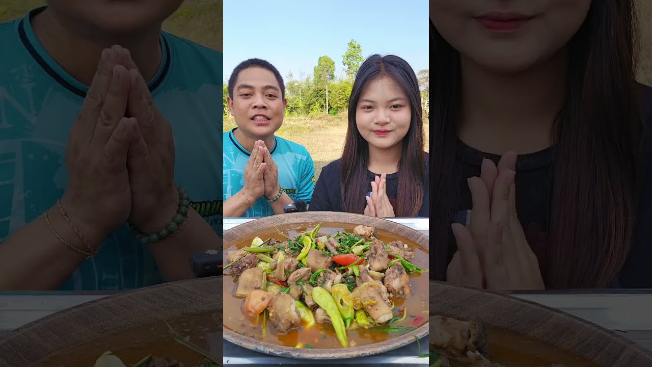 คั่วหนูนา ใส่ผักหลายๆ