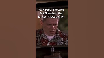 Me showing my grandkids the music I grew up listening to