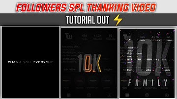 How To Make Instagram Followers Special Thanking Video Tutorial🌀  Alight Motion Rohit Tech Bug