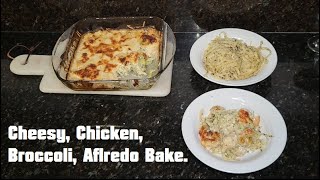 Carolyn & Earthling Cook - Cheesy Chicken Broccoli Alfredo Bake