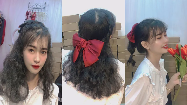 (Tập 3) hairpin bow ,4 KIỂU TÓC CỰC XINH VỚI KẸP NƠ