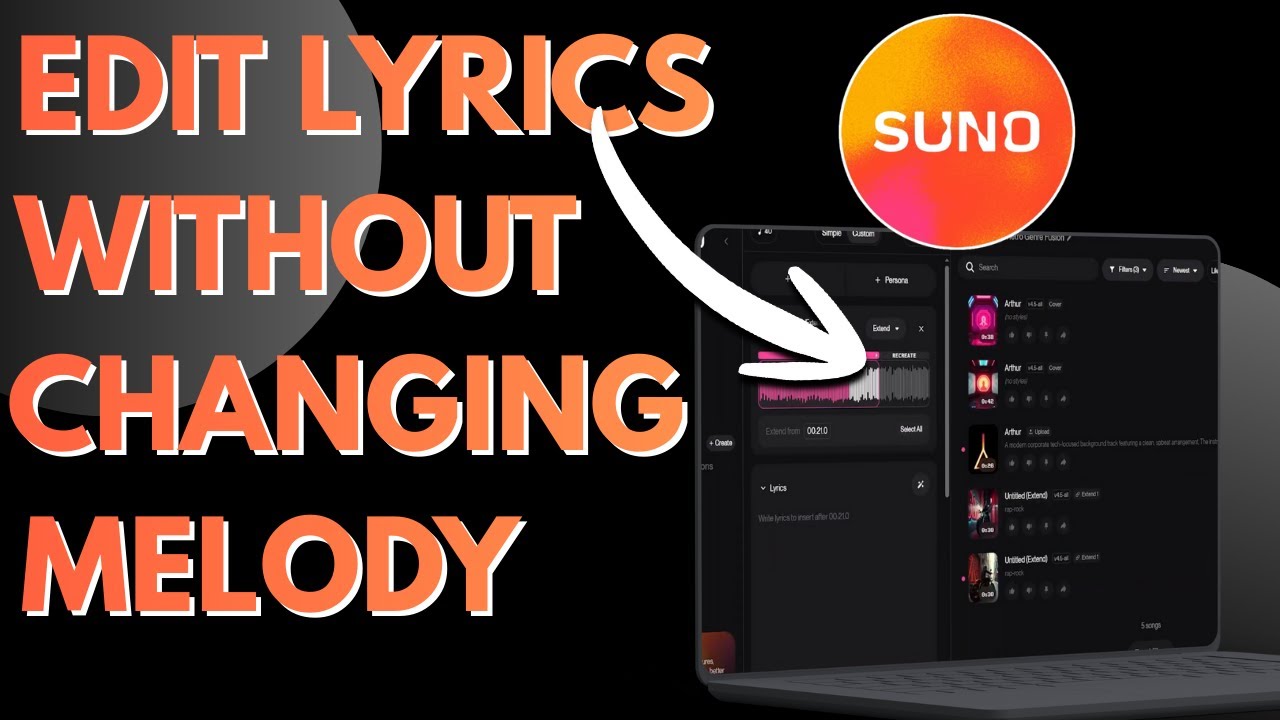 How To Edit Lyrics In Suno Without Changing The Melody - (2026 Guide ...