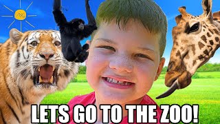 CALEB and MOM GO to the ZOO and LEARN ABOUT ZOO ANIMALS!