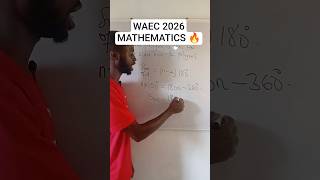 QUESTION 16, WAEC 2025 MATHEMATICS QUESTIONS SOLUTION.
