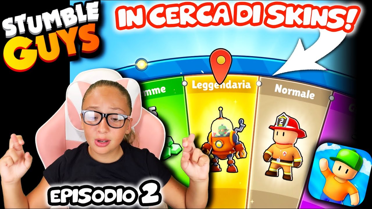 IN CERCA DI SKINS LEGGENDARIE su STUMBLE GUYS ! - Episodio 2