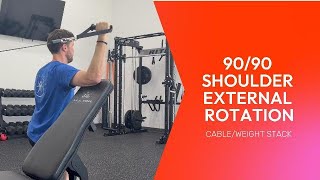 90/90 SHOULDER EXTERNAL ROTATION (ECCENTRIC)