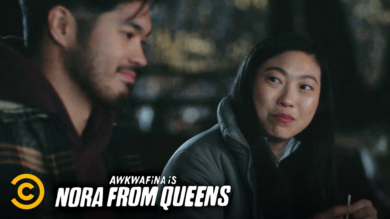 Nora From Queens Sneak Peek Is Ross Butler About To Capture Awkwafina S Heart Exclusive Entertainment Tonight