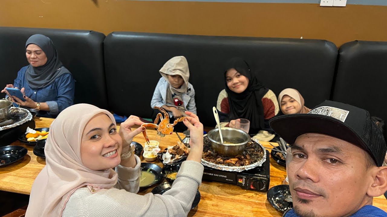 Alhamdulillah, seronok anak2 dapat makan steamboat di adik aisyah Cameron Highland #part2