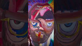 Artist Stops Medication to Paint His Own Madness #art #Schizophrenia #dark