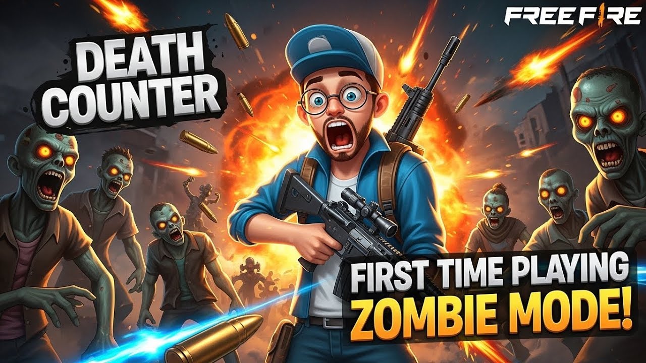 أول مرة ألعب Free Fire Zombie Mode… والنتيجة كارثية! 🧟‍♂️💥😂