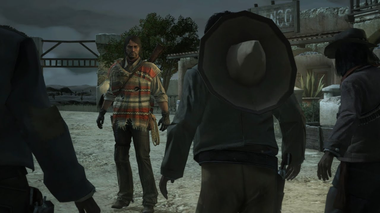 Red Dead Redemption - A Mexican Standoff With The Local Peasants of Chuparosa (Xbox Gameplay)