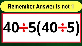 Only 10 can Solve This MATH problem | Simplify PEMDAS / BOMDAS Rules? 