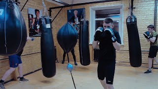 Спарринг тренировка по боксу  Отработка техники и ударов по груше  Выпуск 11