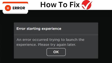 Roblox Error starting experience | An error occurred trying to launch the experience. Roblox Down