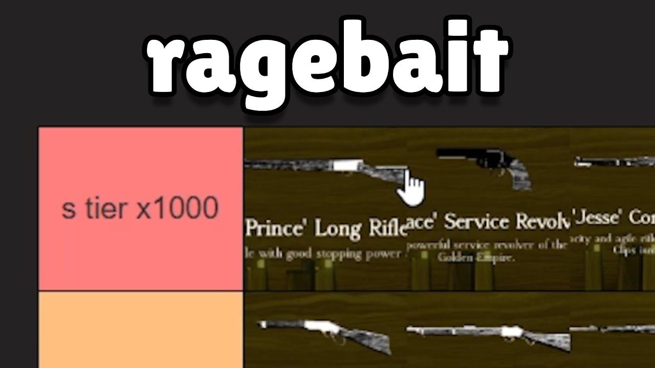 my biased gun tier list | grave/digger