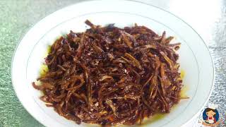 ငါးနီတူခြောက် ချဉ်စပ်ကြော် (Mourala fish sour and spicy)