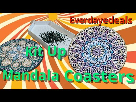 Diamond Painting - Coaster Mandala #6 [Finished] [Timelapse] 