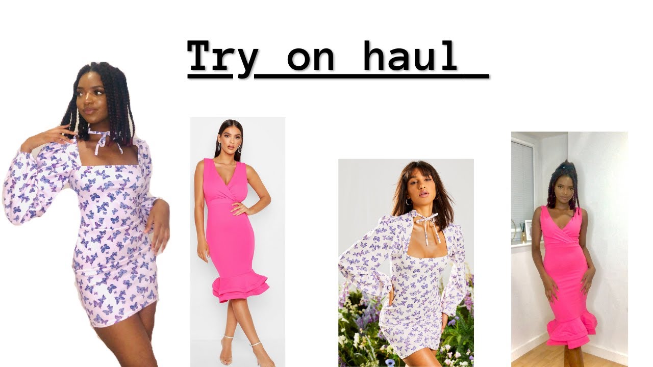 Boohoo clothing haul Try on haul YouTube