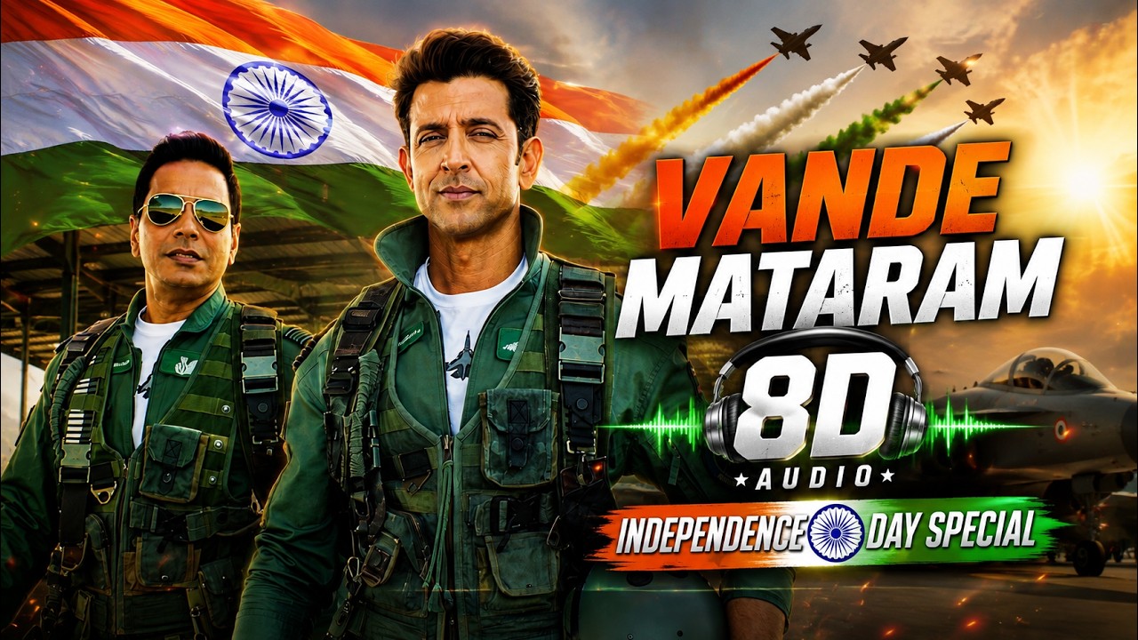 Vande Mataram 8D (Independence Day Special) From Fighter Movie #india #independenceday #8daudio