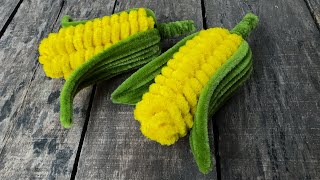 ABC TV | How To Make A Corn With Pipe Cleaner - Craft Tutorial