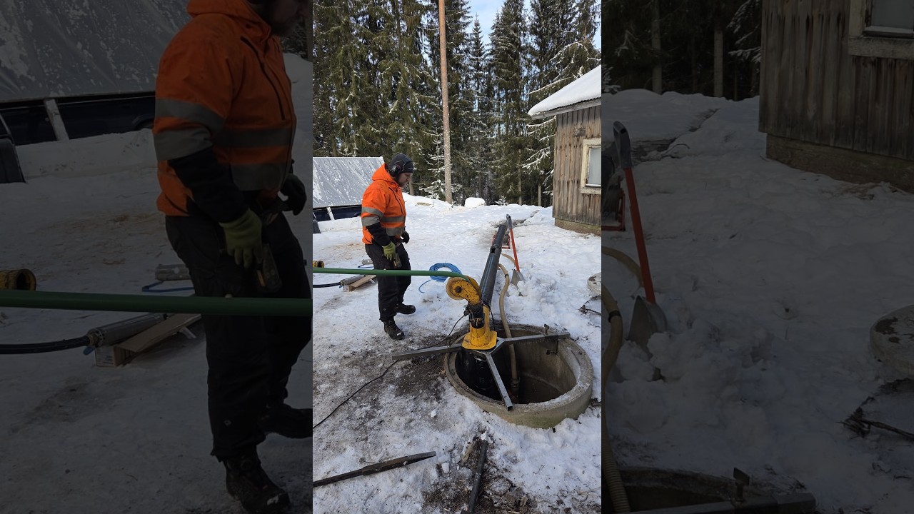 Porakaivon puhdistus Lamminrannan AQwell-tekniikalla talvella