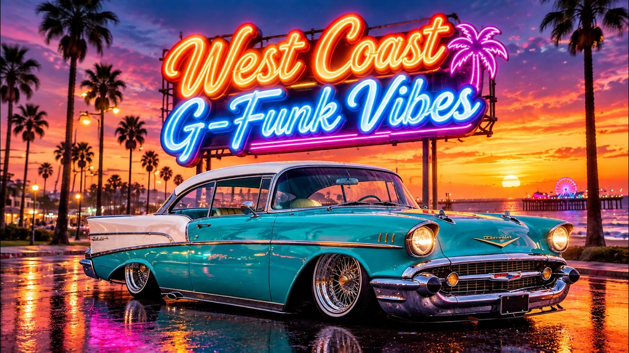 🌅 Cruisin' Through California 🚘 Smooth G-Funk R&B | Sunset
