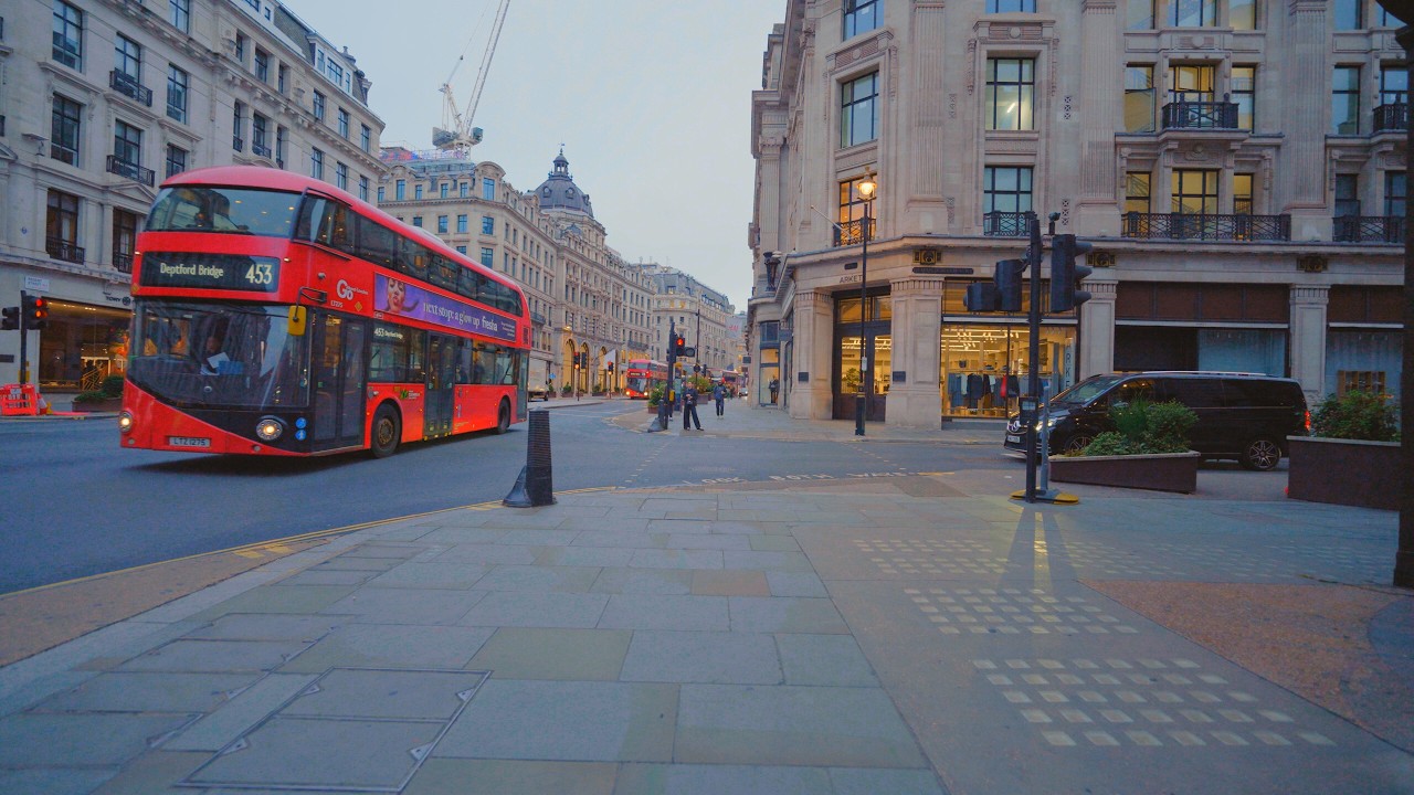 London at 6AM | Exploring the West End 4K