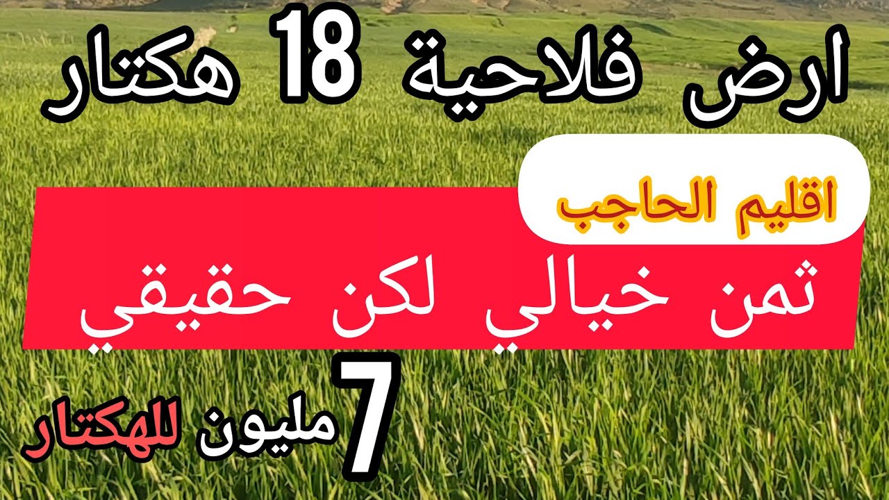 💥الهمزة جاااات بإقليم الحاجب أرض فلاحية 18 هكتار ثمن خيالي لكن حقيقي 0670964884☎️