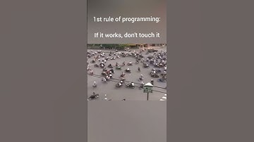1st rule of programming #ytshorts #coding #shorts #engineering #developer #youtubeshorts #memes