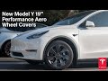 New Tesla Model Y 19&quot; Performance Aero Wheel Covers! #teslamodely