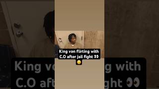 King Von flirting with correctional officer after jail fight 👀🤷🏾‍♂️😅☺️ #shorts #short