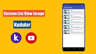 [Tutorial Kodular] Cara membuat aplikasi android listview image dengan dynamic component di Kodular