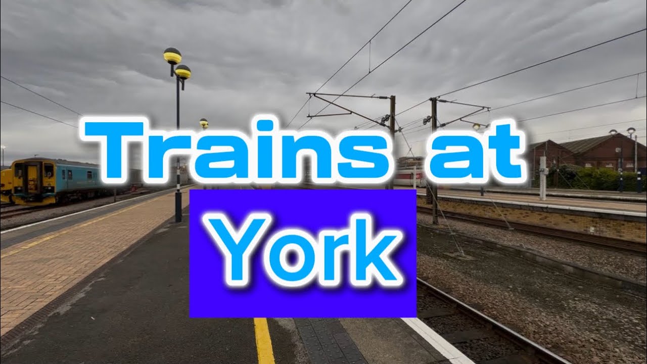 Trains at York ECML 21/02/26. #train #york #busy #delay #video 