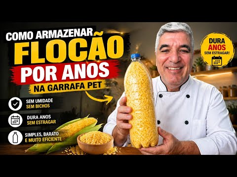 ARMAZENAR FLOCÃO DE MILHO POR ANOS! E fácil 😊