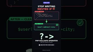 Stop Writing Nested IFs in PHP! Use the Nullsafe Operator (➜)