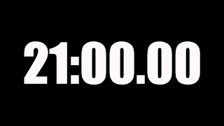 21 mins Countdown Flip Clock Timer / Simple Beeps 🫐 🔔|Qr RIDER |No music #twenty-one