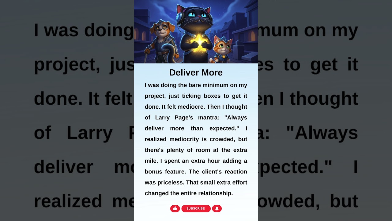 Deliver More 🚀 Want to Stand Out? (Larry Page)