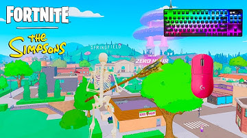 *NEW* SIMPSONS BATTLE ROYALE 🏆SteelSeries Apex Pro TKL ASMR😴Satisfying Keyboard Fortnite 360 FPS 4K