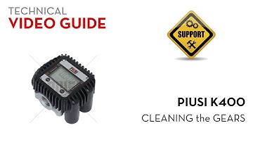 Piusi K400 - Cleaning Gears