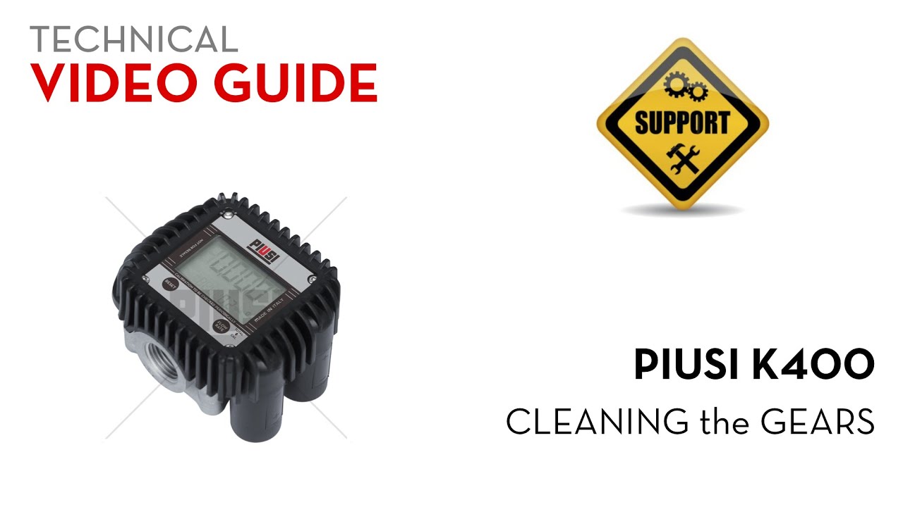 Piusi K400 - Cleaning Gears
