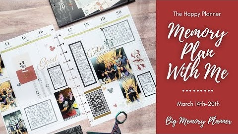 Memory Plan With Me | March 14th-20th | BIG Vertical Happy Planner | The Happy Planner | MAMBI