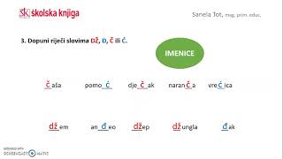 Veliko početno slovo ( glasovi č, ć, dž, đ, -ije, -je, imenice), 3. r.