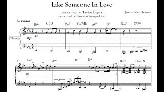 Like Someone In Love - Taylor Eigsti transcription chords
