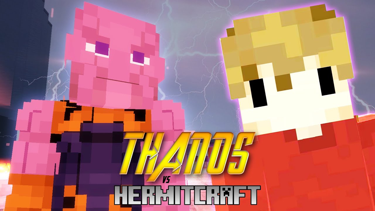 What Happens When Thanos Invades The Hermitcraft Server | Minecraft | #Shorts